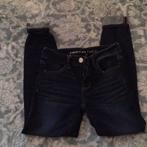 Size 0 SHORT  AEO Skinny Jeans